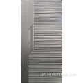 Folha de porta de metal estampada com design elegante
